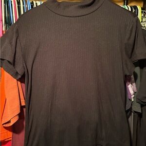 One Step Ahead Black Short Sleeve Tee